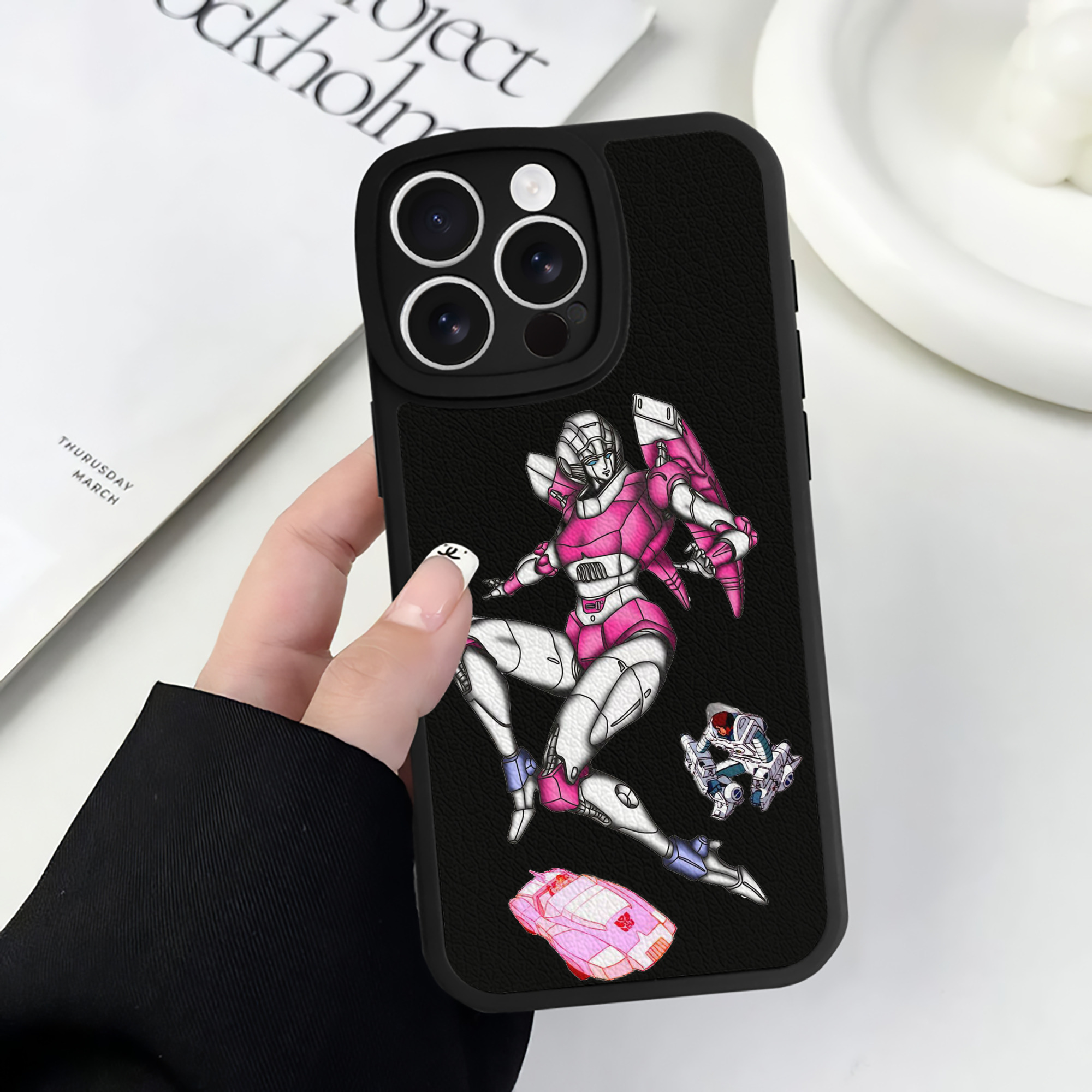 （画像用）  【iPhone 16シリーズ対応】シリコンスマホケース（レザー調） 材質：シリコン